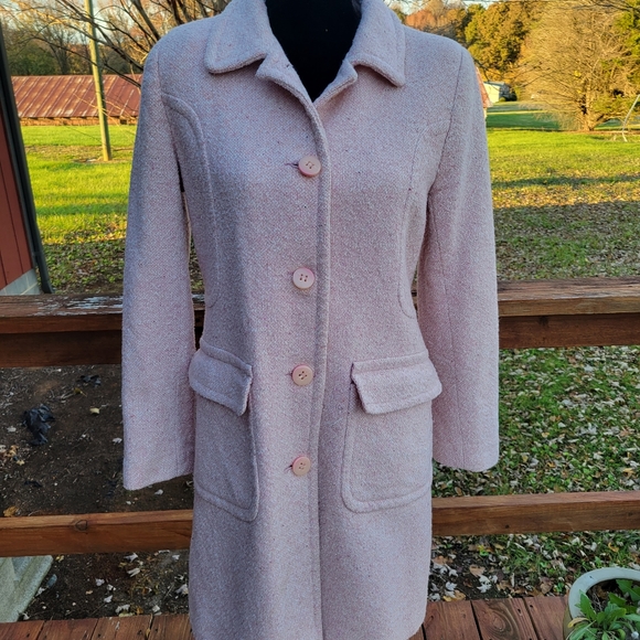 LAST CHANCE Izzi Collections Light Pink longcoat - Picture 9 of 13
